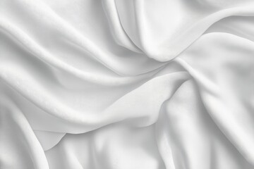 Obraz premium White fabric draped in folds