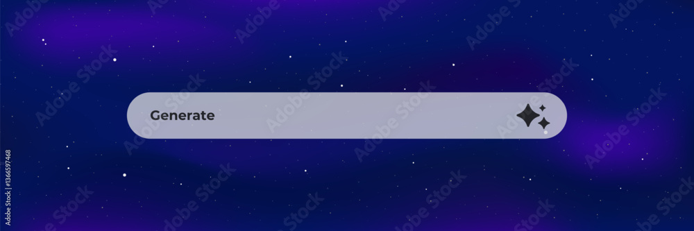 Poster ai generate button with star icon symbolizing innovation in artificial intelligence technology.