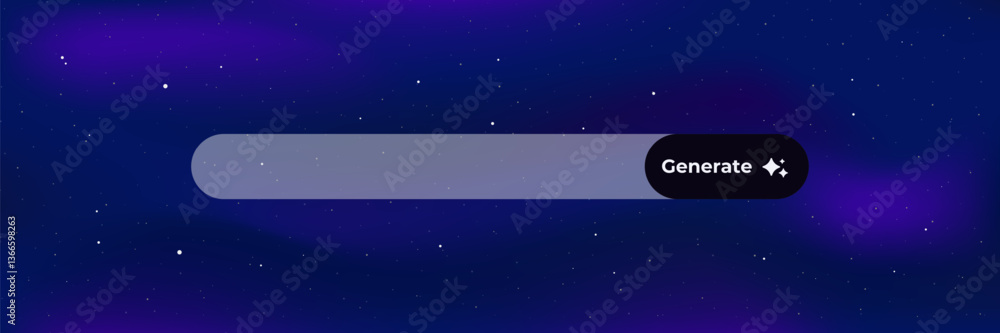 Poster ai-based interface featuring a sleek generate button designed for cutting-edge creative technology.