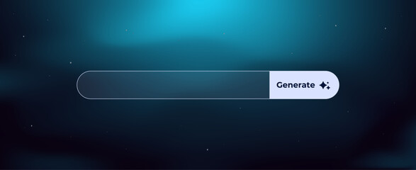 Ai interface bar designed for generating text with simple user input and advanced processing functions.