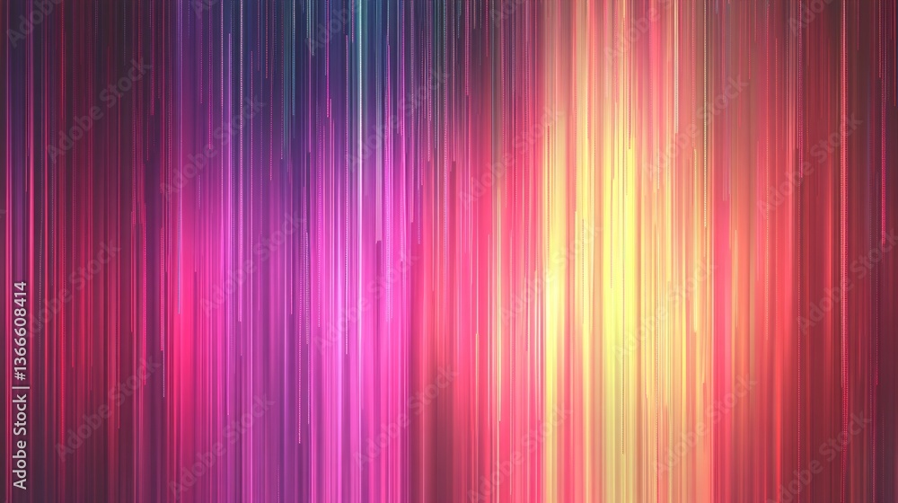 Poster dynamic glitch background with bright neon colors and fractured visual elements