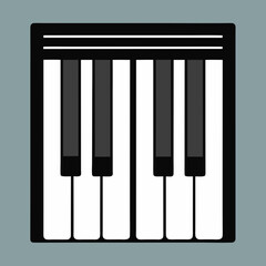 piano keys vector illustration