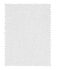 Obraz premium Emty postage stamp paper with perforation on transparent background 