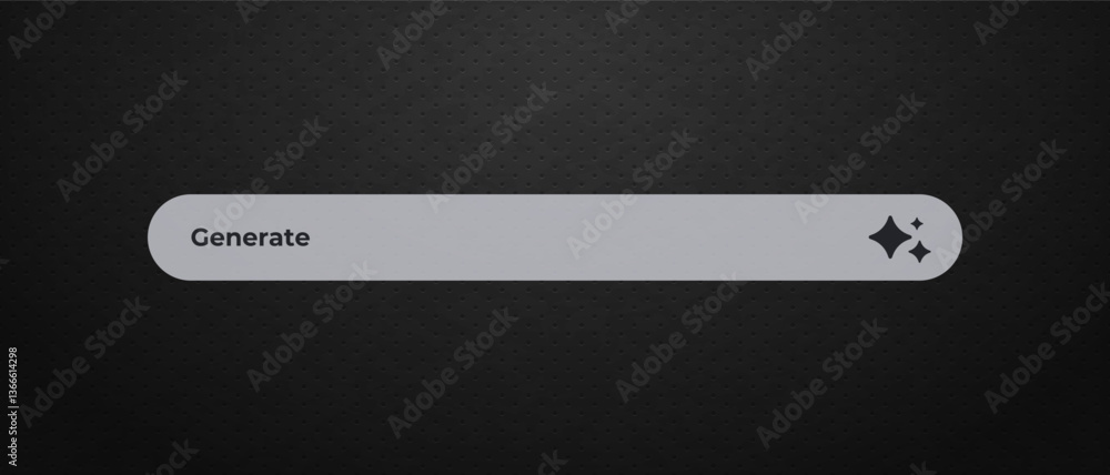 Poster ai generate button with icon represents modern digital interface. used for artificial intelligence t