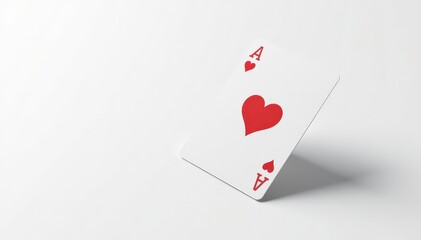 Fototapeta na wymiar A single flipped playing card, isolated against white backdrop , jack, suit
