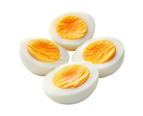 Delicious Runny Yolk Egg, Protein-Rich Meal Isolated on Transparent Background