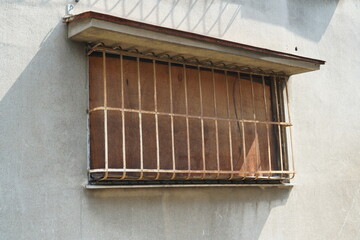 閉鎖された日本風の窓