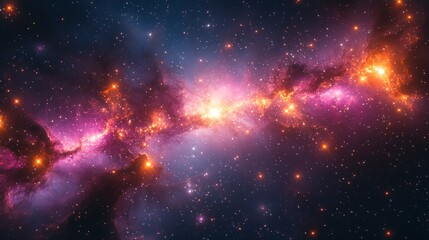 Cosmic Nebula: A Celestial Tapestry of Stars and Gas