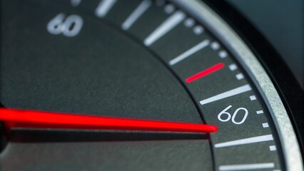 Speedometer at 60 red