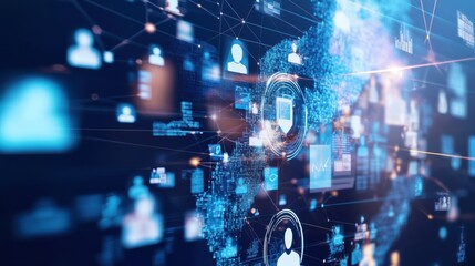 An AI powered system optimizing HR operations by analyzing employee data, AI-assisted recruitment, and real-time talent management for improved hiring processes