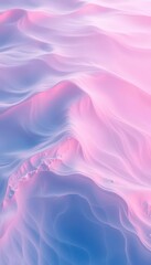 Obraz premium Serene abstract swirls of pink and blue ocean waves creating a calming gradient backdrop, creative, background, desktop