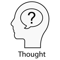 Thought icon, The Power of Thought Unlocking Your Mind’s Potential, Thoughtful Perspectives Exploring the Depths of the Mind