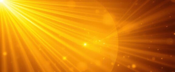 Obraz premium Abstract gold light rays background, celestial glow, heavenly, sparkle, light effect