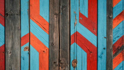 Chevron-painted wood texture for outdoor design