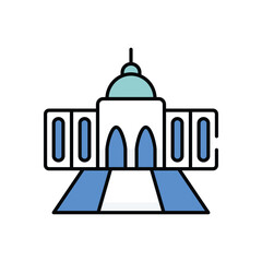 Capitol vector icon stock illustration