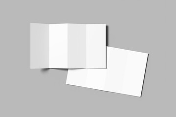 Elegant Quad-Fold Brochure Presentation for showcasing your design to clients