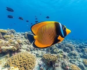 Naklejka premium Tropical Fish Coral Reef.