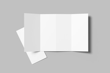 Minimalist Quad-Fold Brochure Template for showcasing your design to clients
