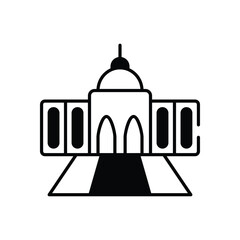 Capitol vector icon stock illustration