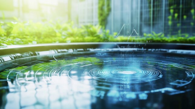 An AI powered system optimizing water conservation by analyzing usage data, AI-assisted leak detection, and real-time flow monitoring for more efficient water management
