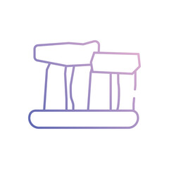Stonehenge vector icon stock illustration