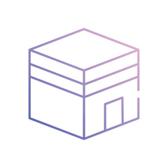 Mecca  vector icon stock illustration