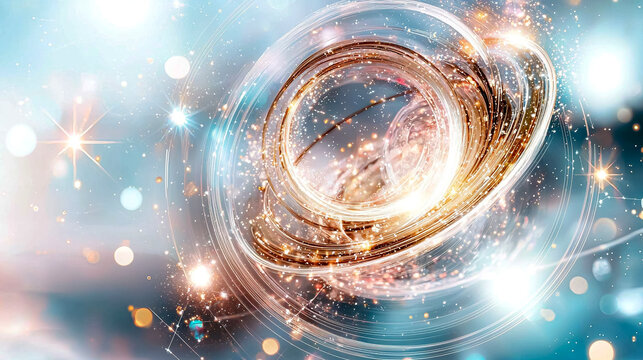 Celestial Resonance: An artistic depiction of the cosmos, featuring swirling energy and radiant light within a nebula, sparking a sense of wonder and infinite possibilities.