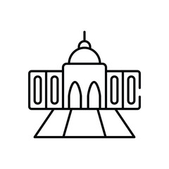 Capitol vector icon stock illustration
