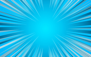 Obraz premium Radial speed lines for comic books. Explosion background. Vector illustration.