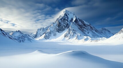 Obraz premium Majestic Winter Mountain Scenery