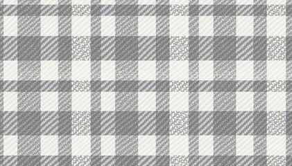Subtle grey and white glen plaid, endless repeat, squares, seamless