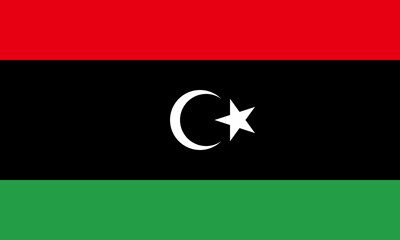 Libya flag waving proudly in a vibrant setting showcasing national pride and unity among its people