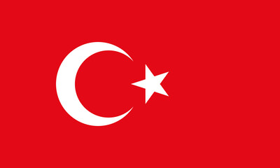 Obraz premium Turkish flag displayed prominently in a vibrant red background showcasing national pride and culture