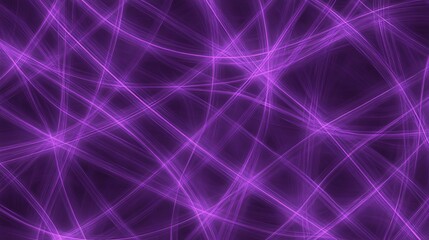Glowing neon purple lines intertwine and form an abstract background design