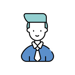 Lawyer vector icon stock illustration