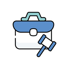 Employment Law vector icon stock illustration