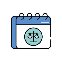 Date vector icon stock illustration