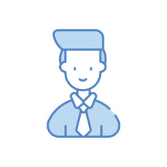 Lawyer vector icon stock illustration