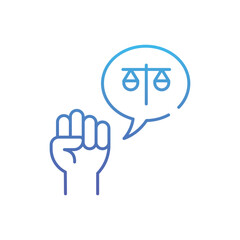 Activism  Vector icon
