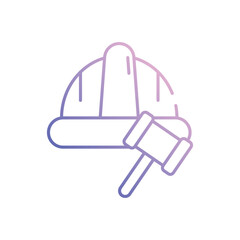 Labor Law vector icon stock illustration