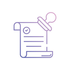 Legal Document vector icon stock illustration