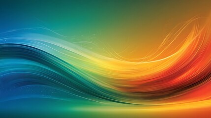 Obraz premium Abstract colorful waves of flowing colors and lines