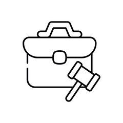 Employment Law vector icon stock illustration