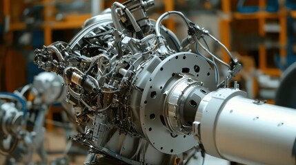 A robotic arm in a precision manufacturing lab for robotics, assembling micro-robotic tools for industrial inspection with high accuracy, Robotics-tech style