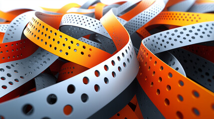 Obraz premium Abstract ribbons, intricate pattern