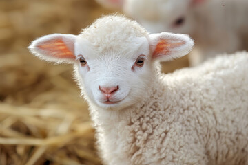 Naklejka premium baby lamb