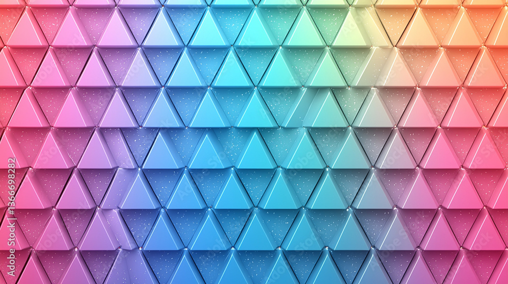 Poster abstract triangular pattern