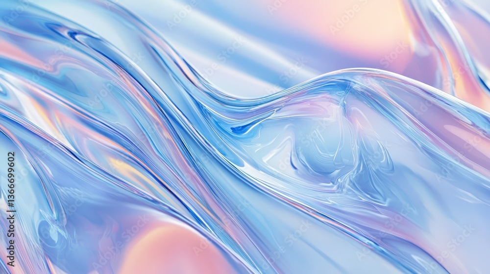 Canvas Prints clear light blue gradient background with enhanced clarity for modern projects