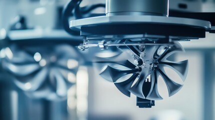 A robotic arm in an advanced drone factory, assembling high-tech autonomous drones for surveillance and delivery, Aerospace style