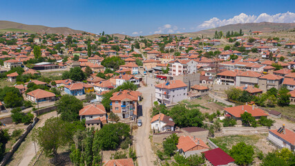 Fototapeta premium Aerial view of Gemerek district Sivas Turkey